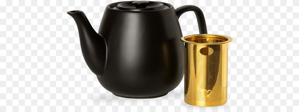 Teaset Hugo Black Teapot Small T2 Teapot Set, Cookware, Pot, Pottery, Bottle Png Image