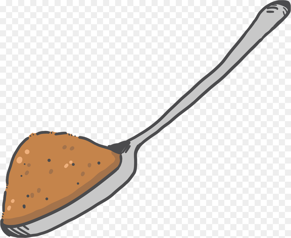 Teaspoon Of Brown Sugar Clipart, Cutlery, Spoon, Smoke Pipe, Fork Png Image