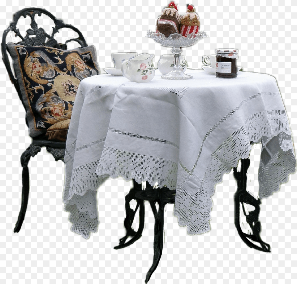Teatime Tea Tablesetting Table Placemat, Home Decor, Linen, Tablecloth, Dining Table Png