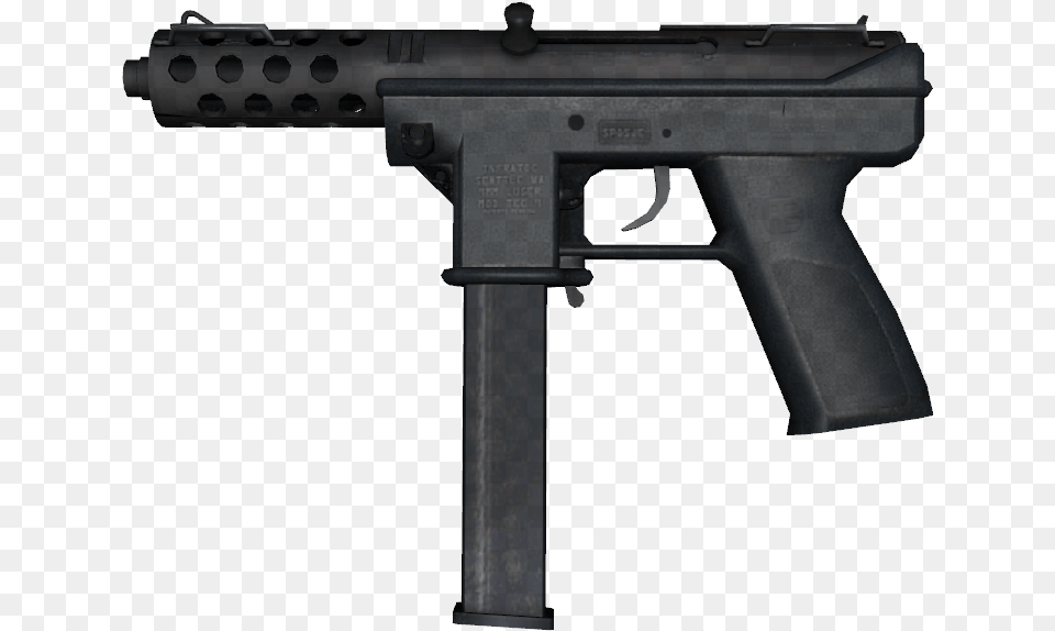 Tec 9 Cut Out, Silhouette, Firearm, Weapon Png