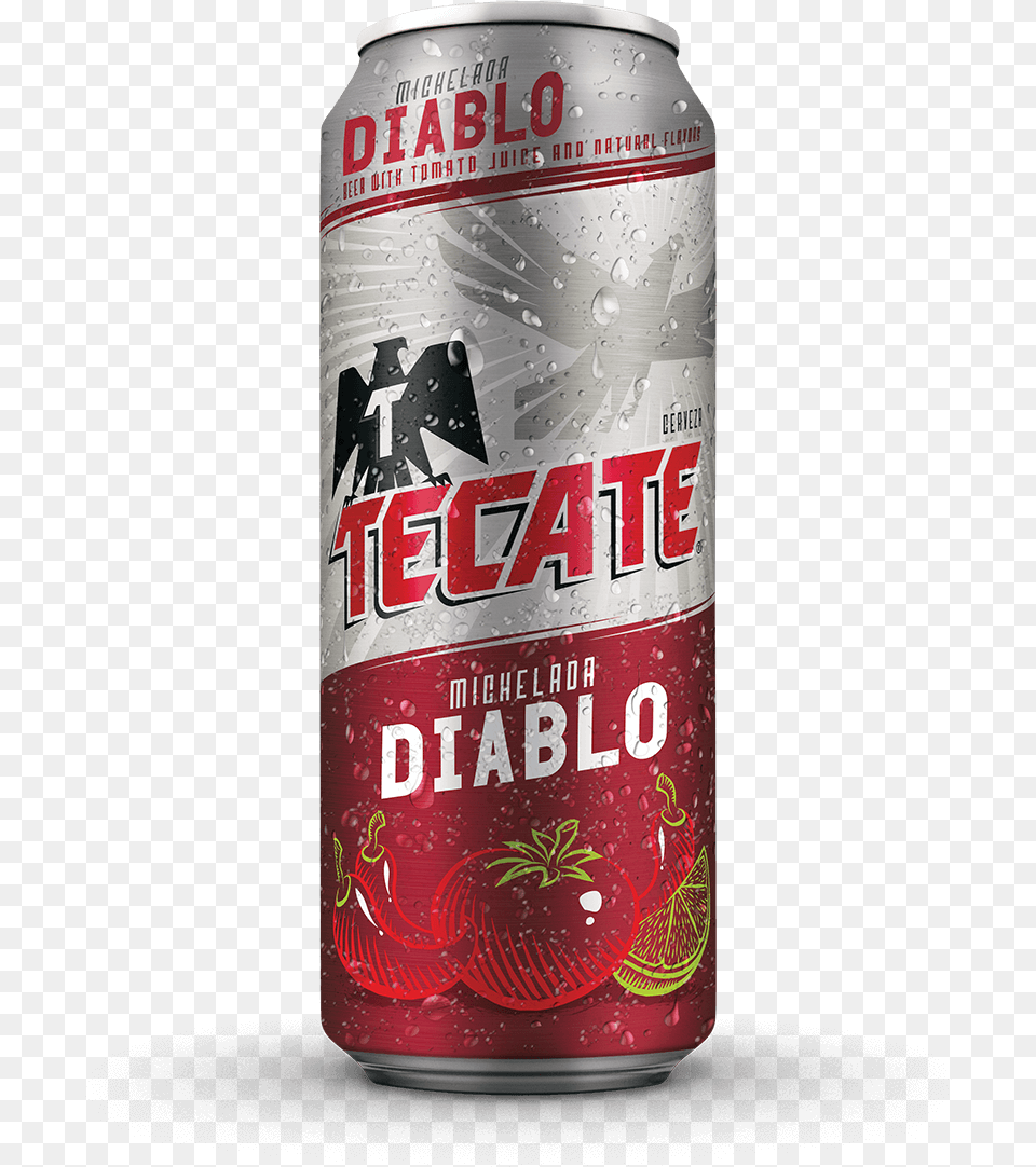 Tecate Diablo Beer Tecate, Alcohol, Beverage, Can, Tin Free Png