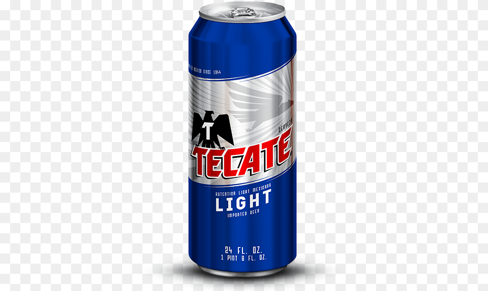 Tecate Light Can Tecate Light 24 Oz, Alcohol, Beer, Beverage, Lager Png Image