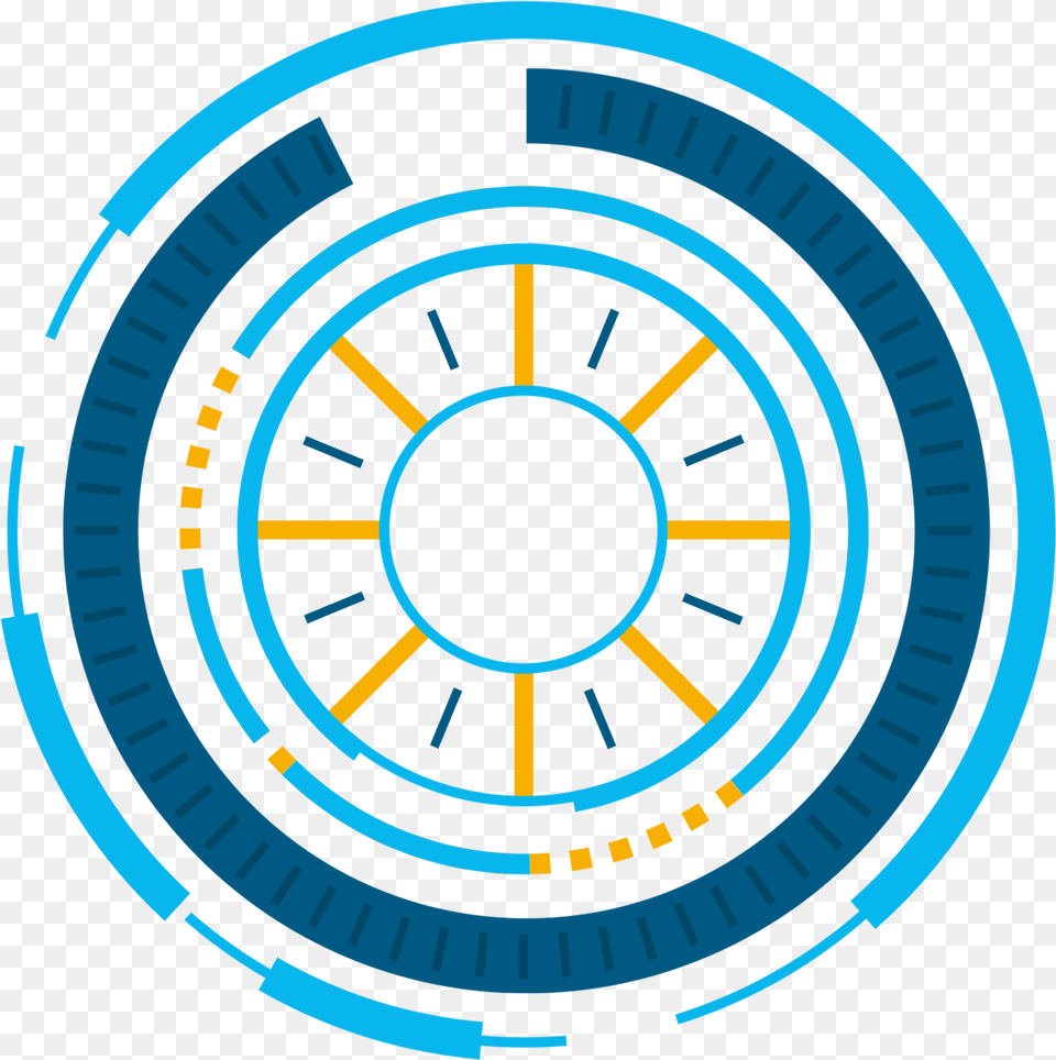 Tech Frontire Bleu Futuriste Cadre Et Psd Round Window Black, Machine, Spoke, Wheel, Wristwatch Free Png