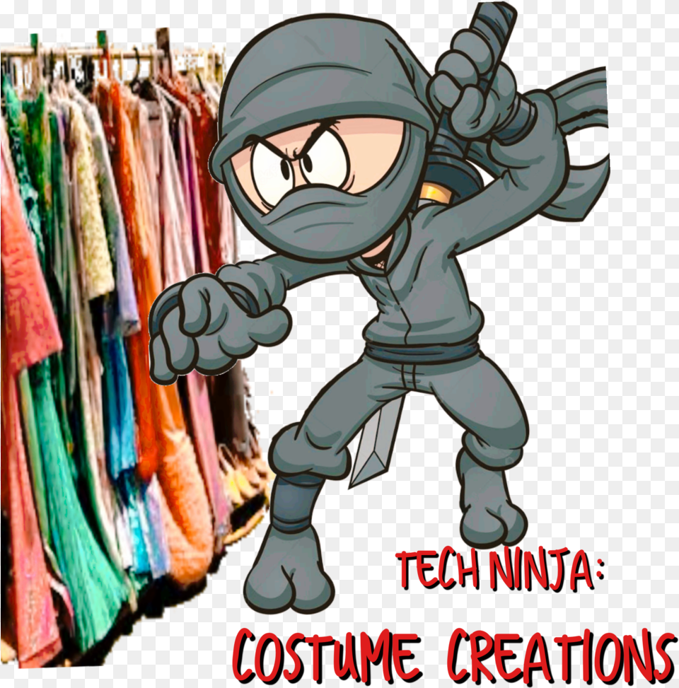 Tech Ninja Costumes, Book, Publication, Baby, Person Free Transparent Png