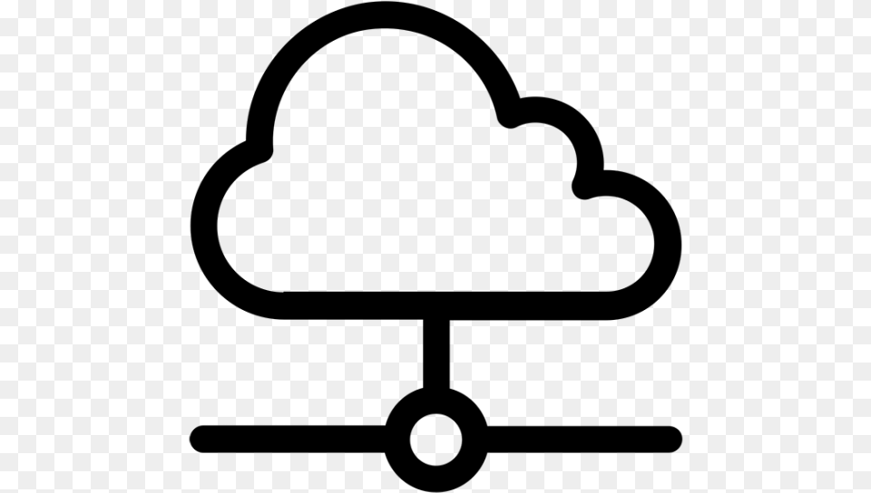 Tech Talk Network Cloud Clipart, Gray Free Transparent Png