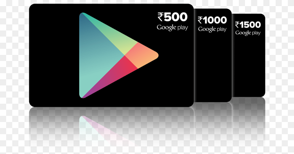 Tech You Can Buy Under Inr Google Play Card India, Triangle, Art, Graphics Free Png Download