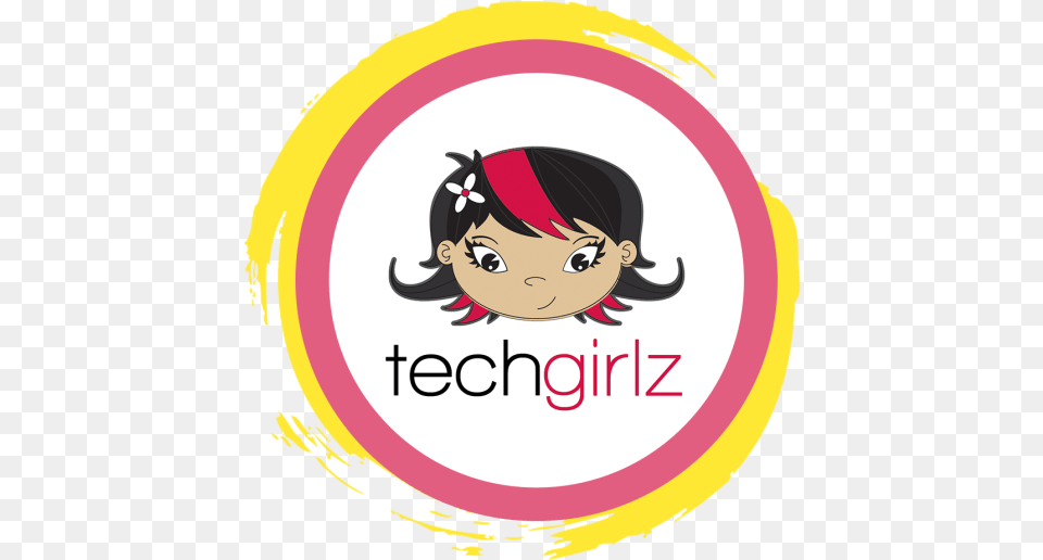 Techgirlz Techgirlz Logo, Sticker, Baby, Face, Head Free Png