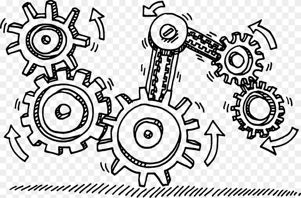 Technical Gears Transprent Jpg Transparent Library Transparent Gears, Machine, Gear, Wheel Free Png