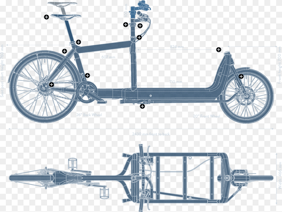 Technical Info Vector Stock Bullitt Cargo Bike, Machine, Wheel, Bicycle, Transportation Free Transparent Png