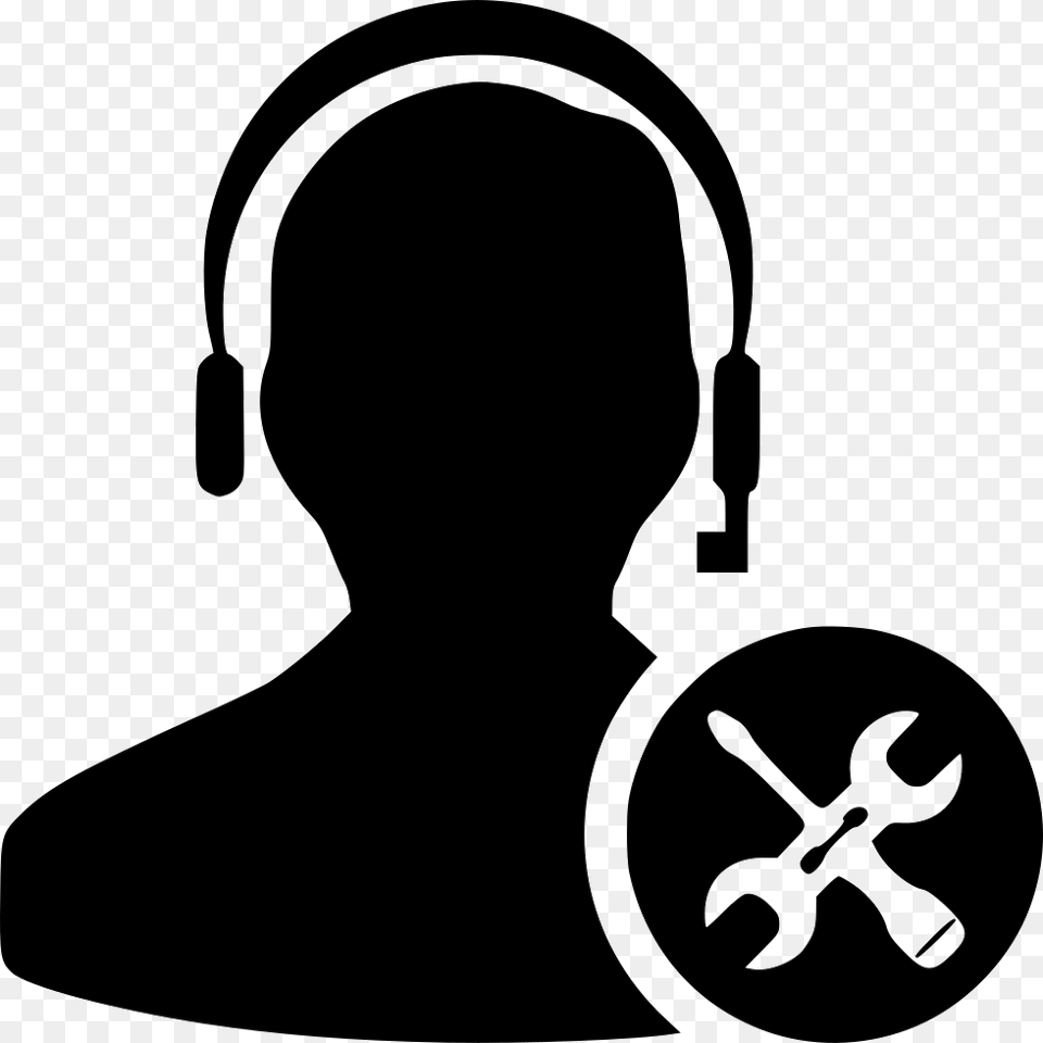Technical Support Call Center Technical Support, Silhouette, Stencil, Electronics, Adult Png Image