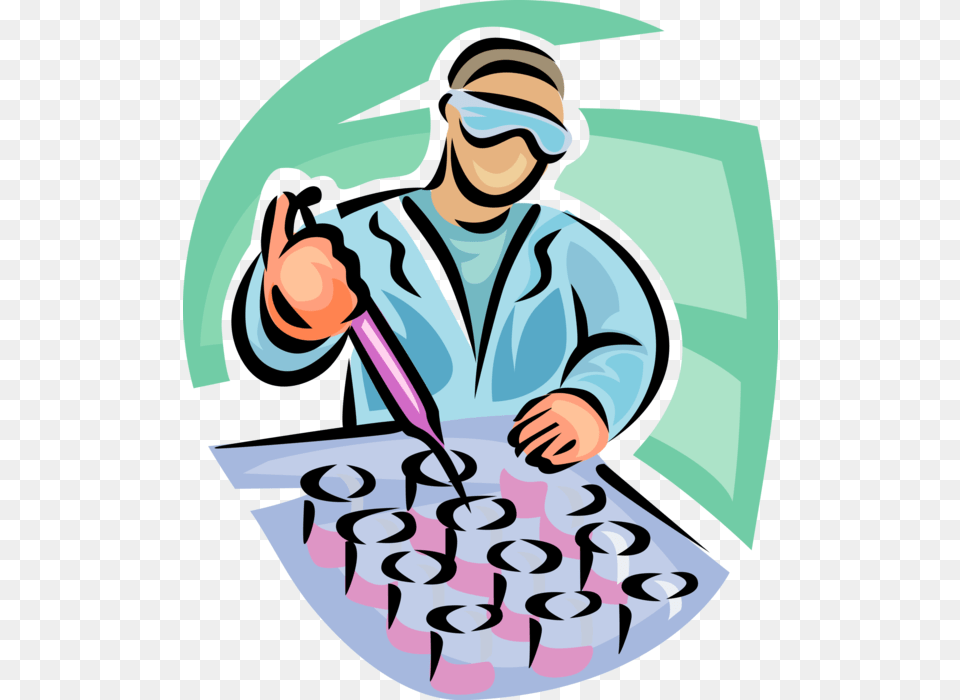 Technician Performs Tests With Clip Art, Clothing, Coat, People, Person Png