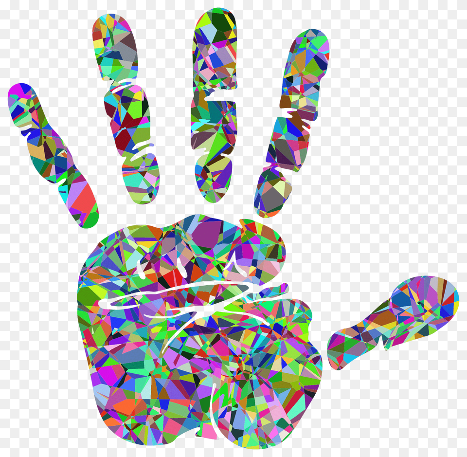 Technicolor Handprint Clipart, Art, Clothing, Hosiery, Sock Png