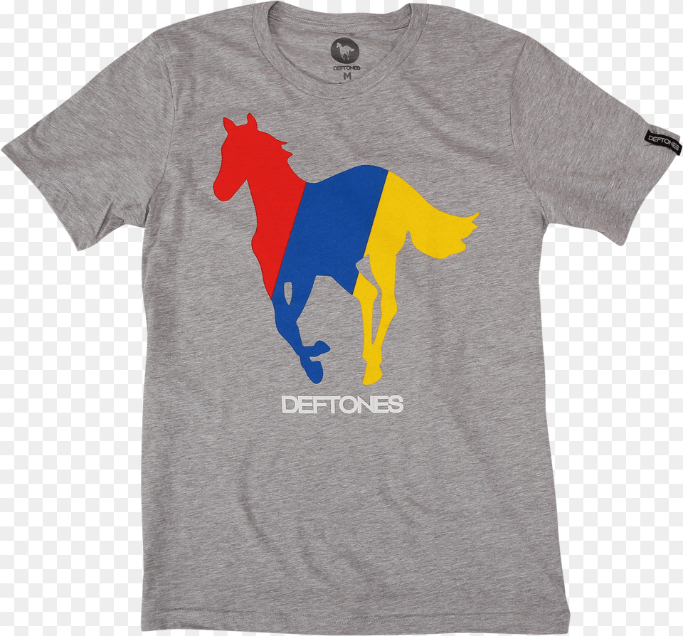 Technicolor Pony On Heather Grey T Shirt Deftones Shirt, Clothing, T-shirt, Animal, Horse Free Png Download