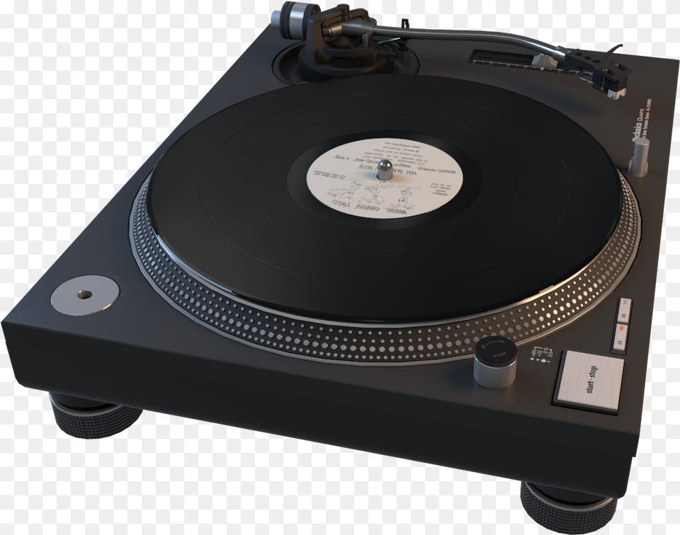 Technics Sl1210 3d Model Data Storage Device, Cd Player, Electronics, Disk Free Transparent Png