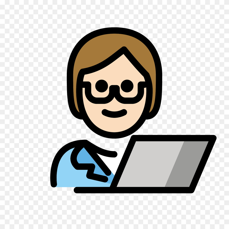 Technologist Emoji Clipart, Computer, Electronics, Pc, Laptop Free Png