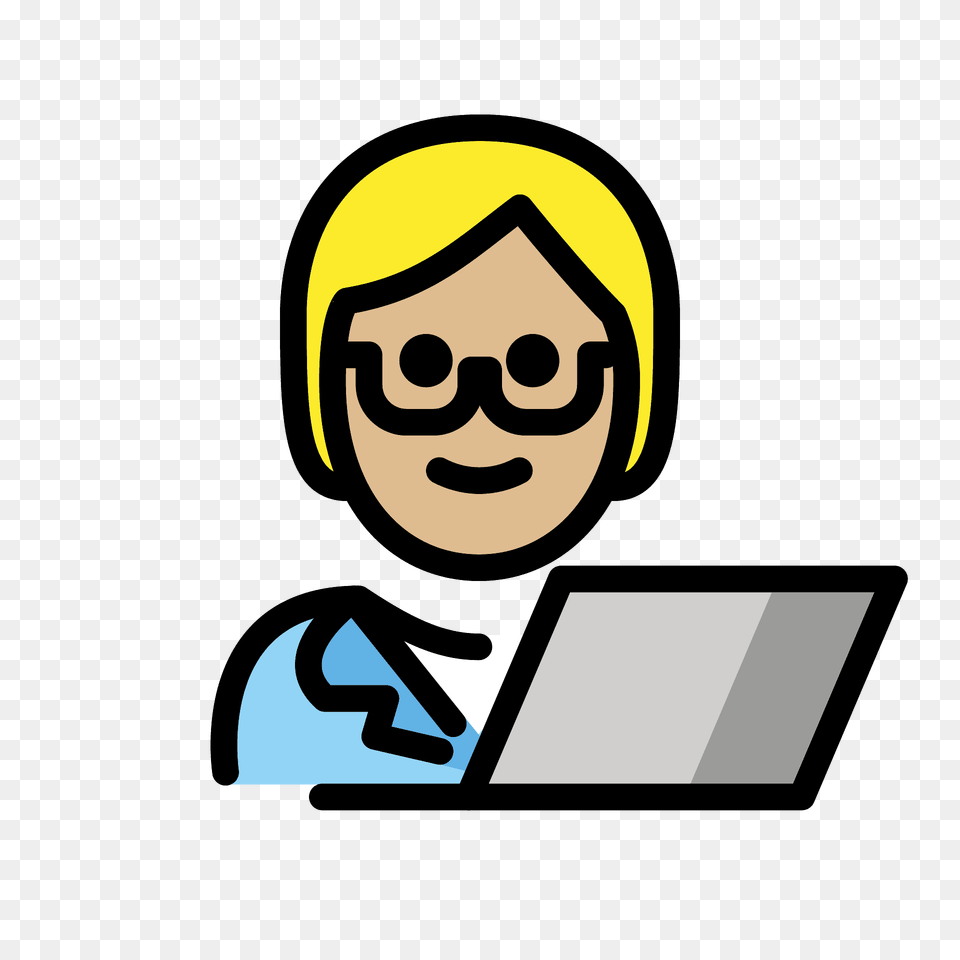 Technologist Emoji Clipart, Computer, Pc, Electronics, Laptop Free Png