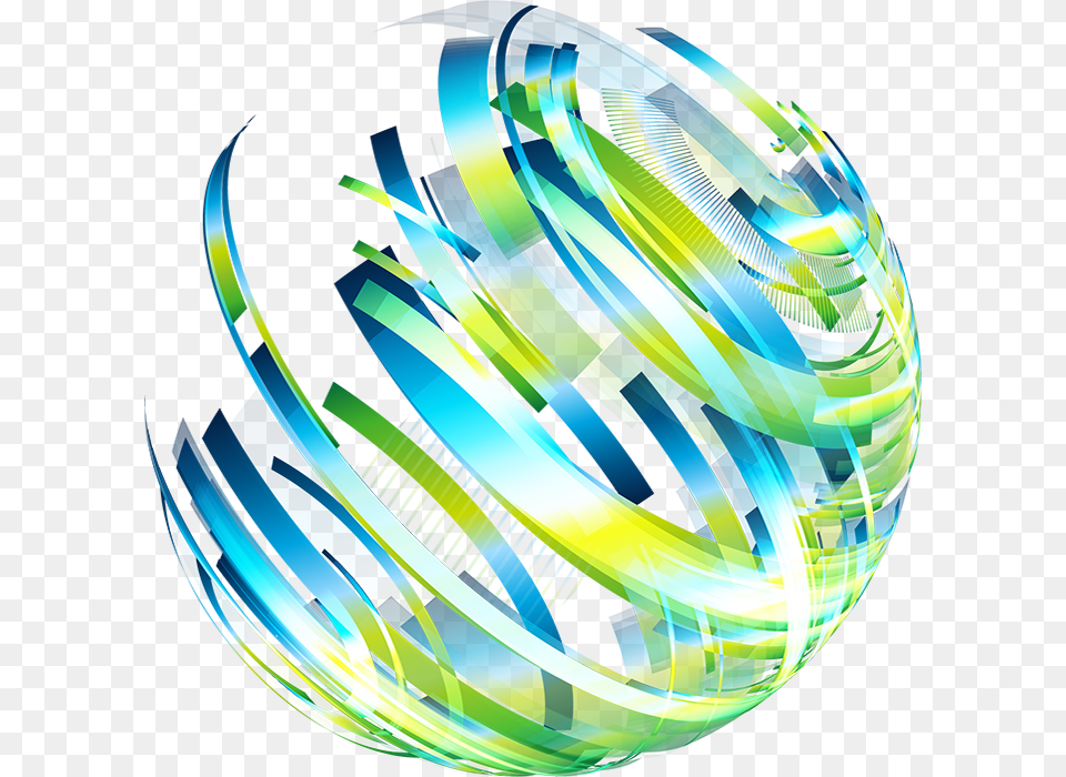 Technology, Art, Graphics, Green, Sphere Png Image