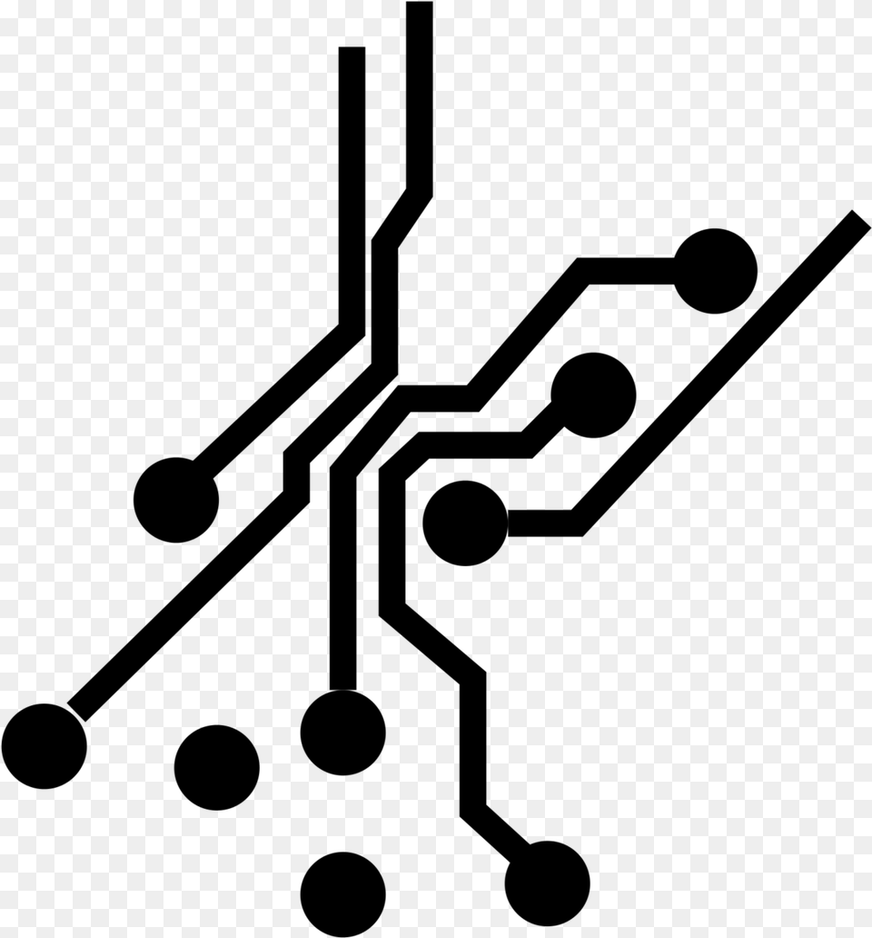Technology Circuit Electric Circuit, Gray Free Transparent Png