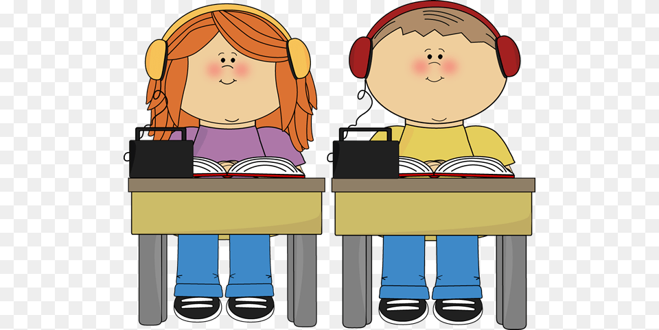 Technology Clipart In School Student Clip Art, Person, Reading, Book, Publication Png Image