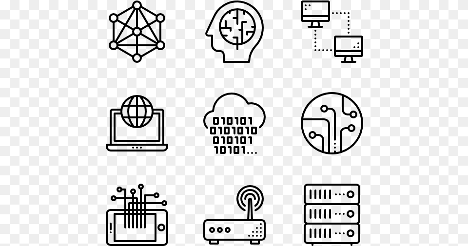 Technology Hip Hop Icons, Gray Png Image