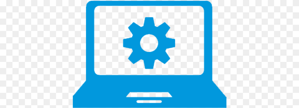 Technology Images Computer Repair Icon Blue, Machine, Gear, Face, Head Free Png Download