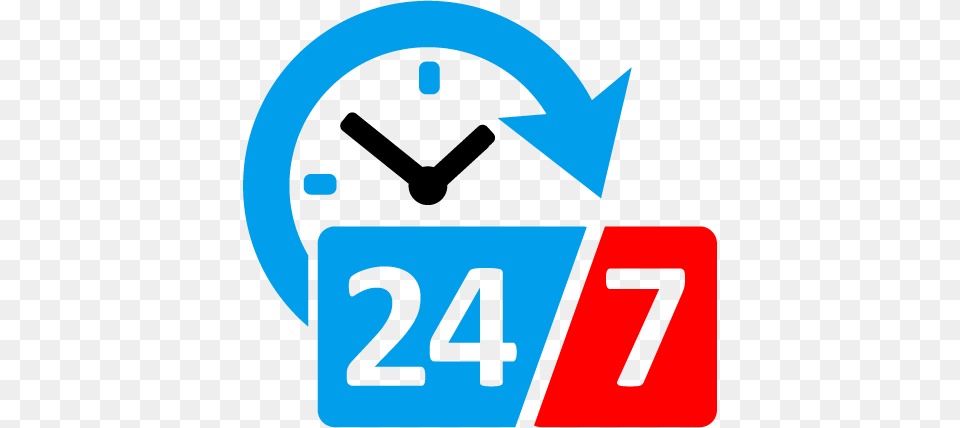 Technology May Often Let You Down 7 24 Service, Clock, Smoke Pipe Free Transparent Png