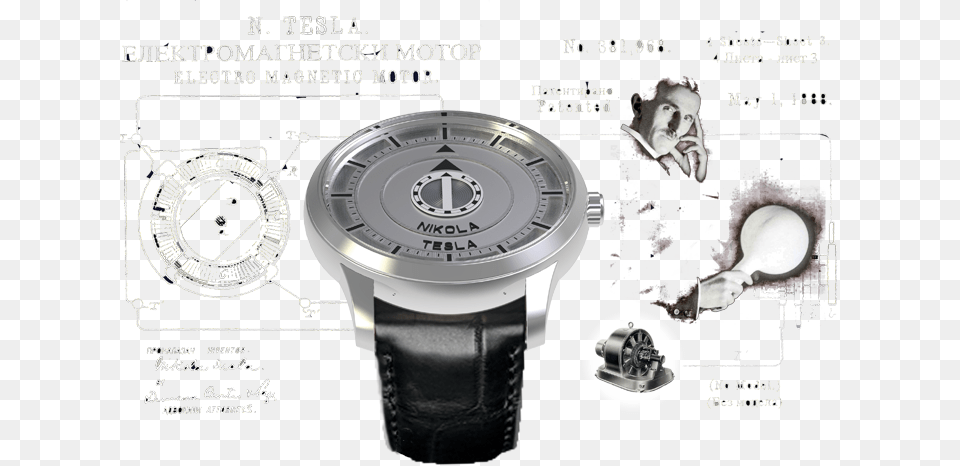 Technology Nikola Tesla Watch, Arm, Body Part, Person, Wristwatch Free Png