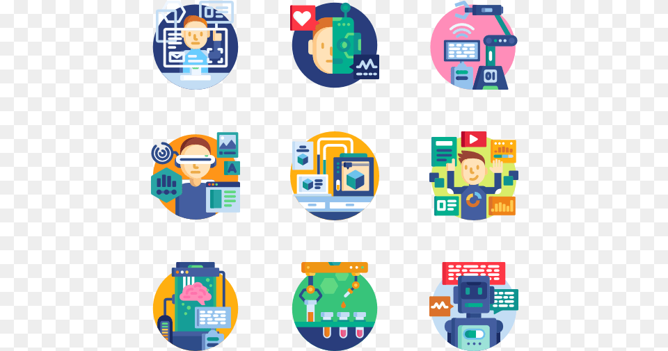 Technology Of The Future Creation Icon, Face, Head, Person, Baby Free Png