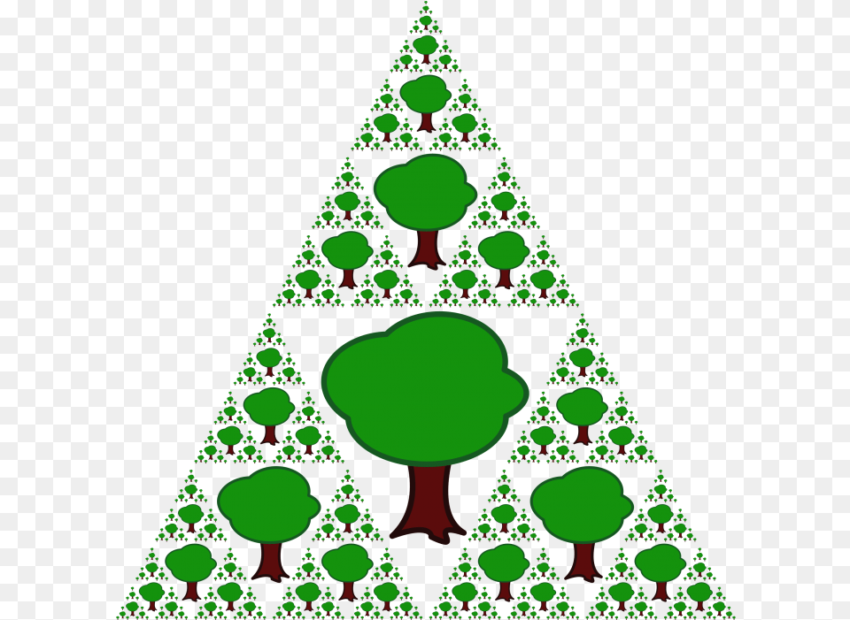 Technology Tree Fractal Triangulo Arbol, Triangle, Pattern, Purple, Accessories Png Image