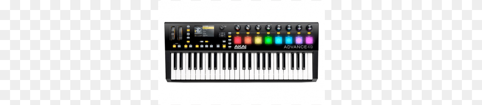 Teclado Controladorakai Professional Advance 49 Midi Akai Advance 49 Midi Keyboard, Musical Instrument, Piano Free Png