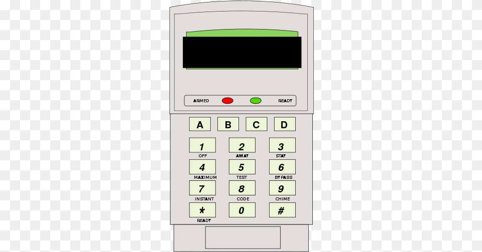 Teclado De Alarma Machine, Electronics, Calculator, Scoreboard Free Png Download