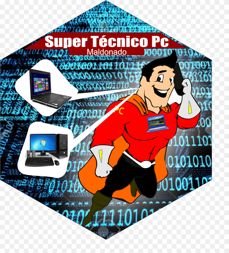 Tecnico Pc Maldonado Reparacin De Computadoras Y Notebooks Computer, Text, Page, Adult, Female Free Png Download