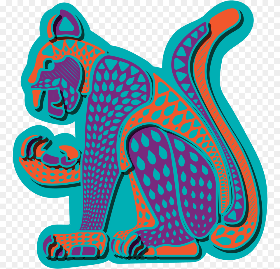 Tecuani Sticker U2014 Izel Studios Jaguar, Pattern, Art, Animal, Dinosaur Free Png Download