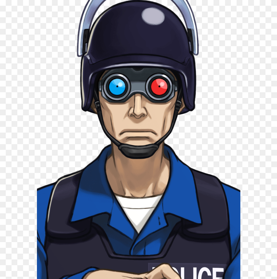 Ted Tonate Phoenix Wright Bomb, Helmet, Adult, Male, Person Free Png