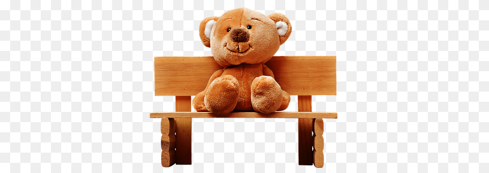 Teddy Bench, Furniture, Teddy Bear, Toy Free Transparent Png