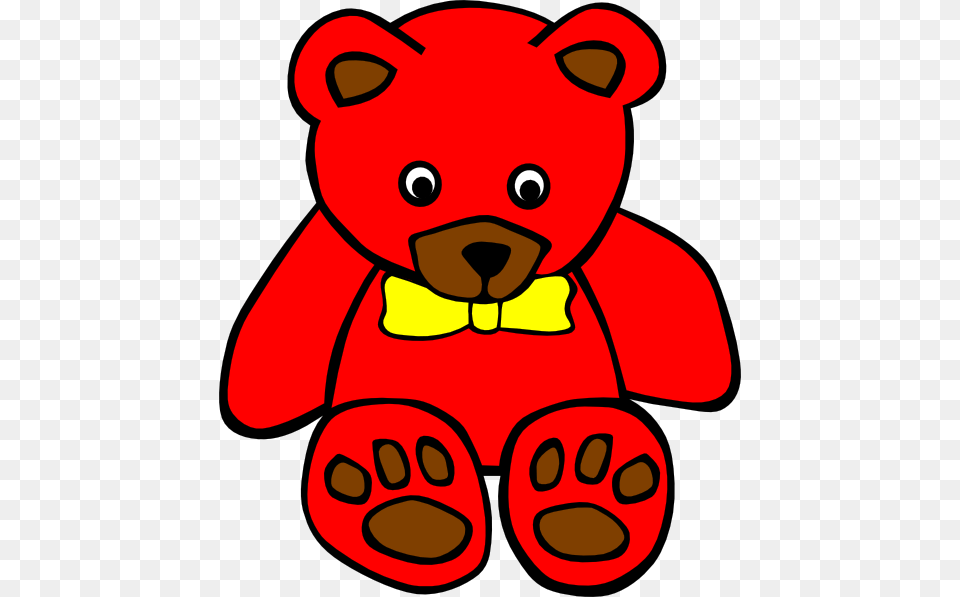 Teddy 5 Clip Art Red Teddy Bear Clip Art, Plush, Toy, Teddy Bear, Animal Png Image