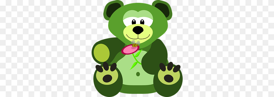 Teddy Bear Green, Animal, Mammal, Wildlife Free Transparent Png