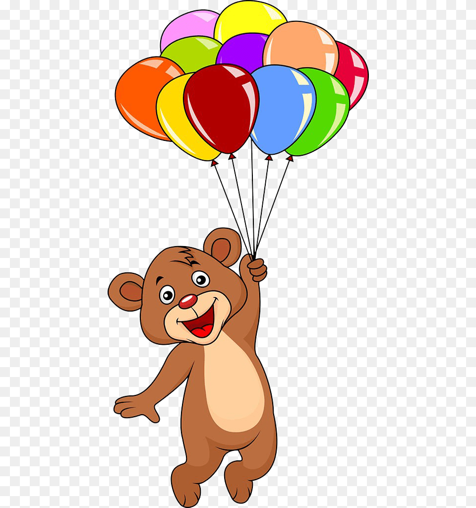 Teddy Bear Balloon Clip Art Cute Teddy Bear With Balloons Png