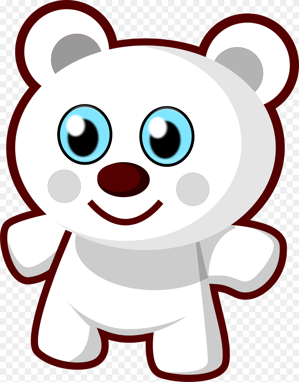 Teddy Bear Black And White Cute Animal Bear Clipart Cute Animal Clipart, Plush, Toy Free Png Download