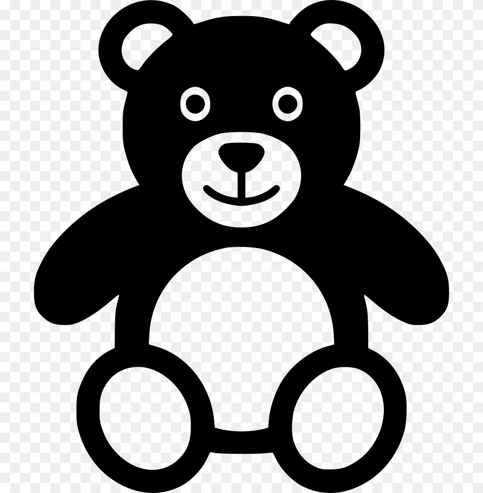 Teddy Bear Clip Art Black Teddy Bear, Stencil, Animal, Mammal, Wildlife Png