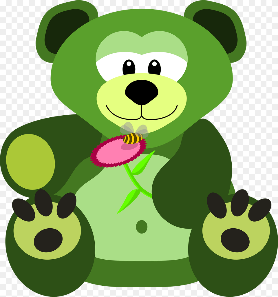 Teddy Bear Clipart, Green, Produce, Plant, Food Free Png Download