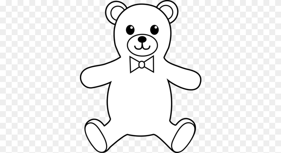 Teddy Bear Clipart Black And White, Stencil, Animal, Mammal, Wildlife Free Png Download