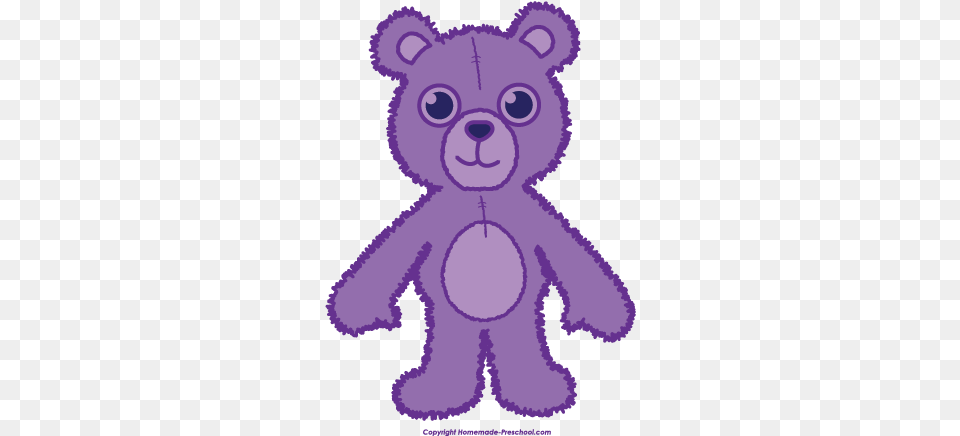 Teddy Bear Clipart Teddy Bear, Purple, Toy, Animal, Mammal Png Image
