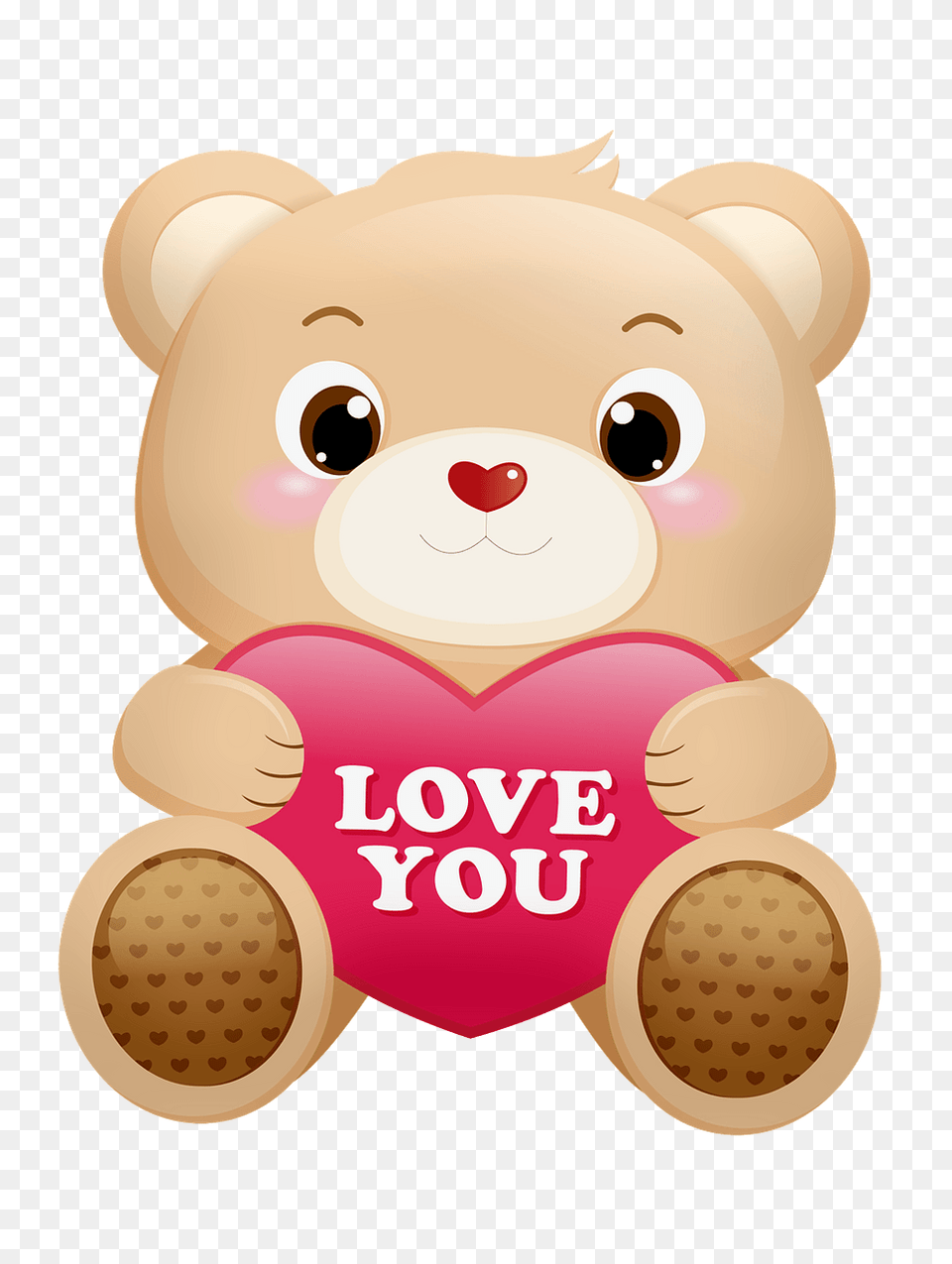 Teddy Bear Holding Heart Clipart, Teddy Bear, Toy, Tape Free Png Download