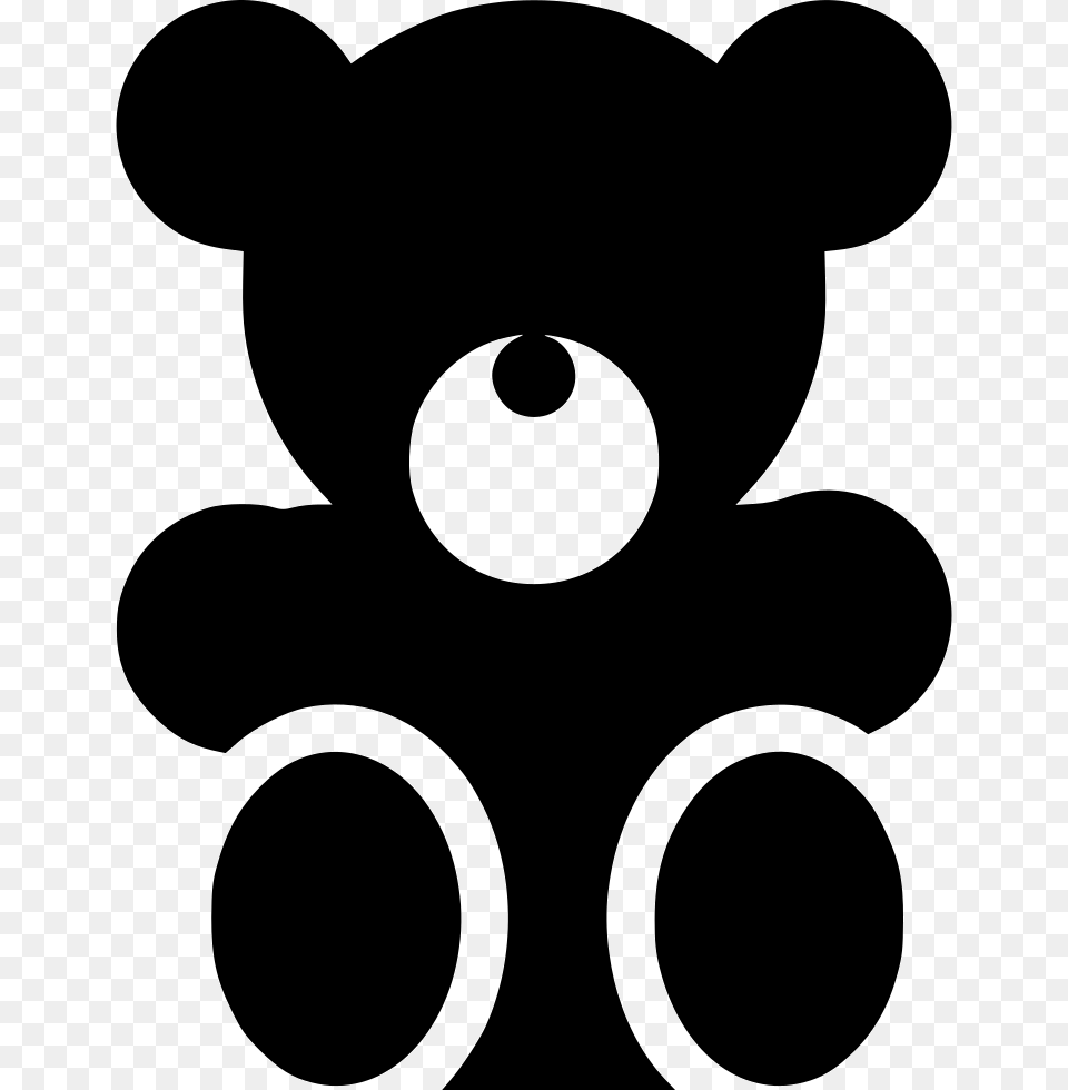 Teddy Bear Icon Stencil, Astronomy, Moon, Nature Free Png Download