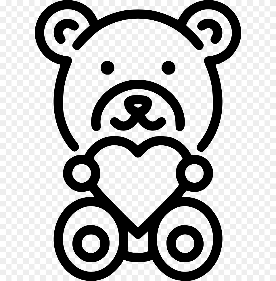 Teddy Bear Icon Kids Branco, Stencil, Sticker, Ammunition, Grenade Png