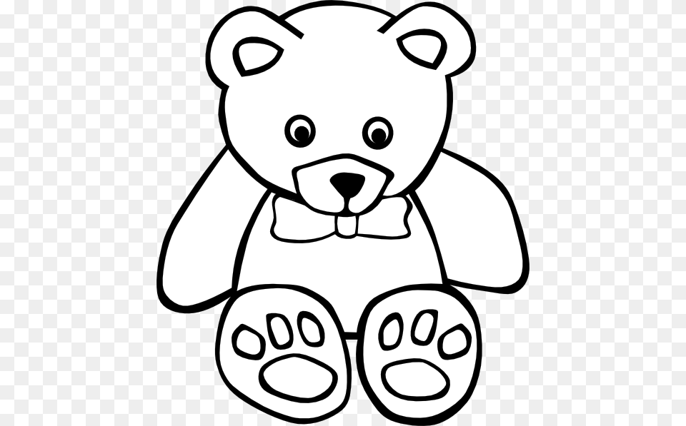 Teddy Bear Outline Clip Art, Teddy Bear, Toy, Animal, Mammal Free Png Download