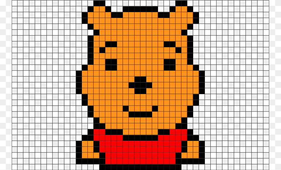 Teddy Bear Pixel Art Pyssla Winnie The Pooh Png
