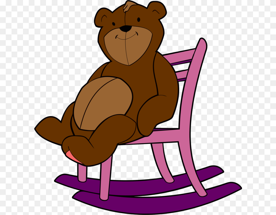 Teddy Bear Rocking Chairs Toy, Furniture, Animal, Mammal, Wildlife Free Png