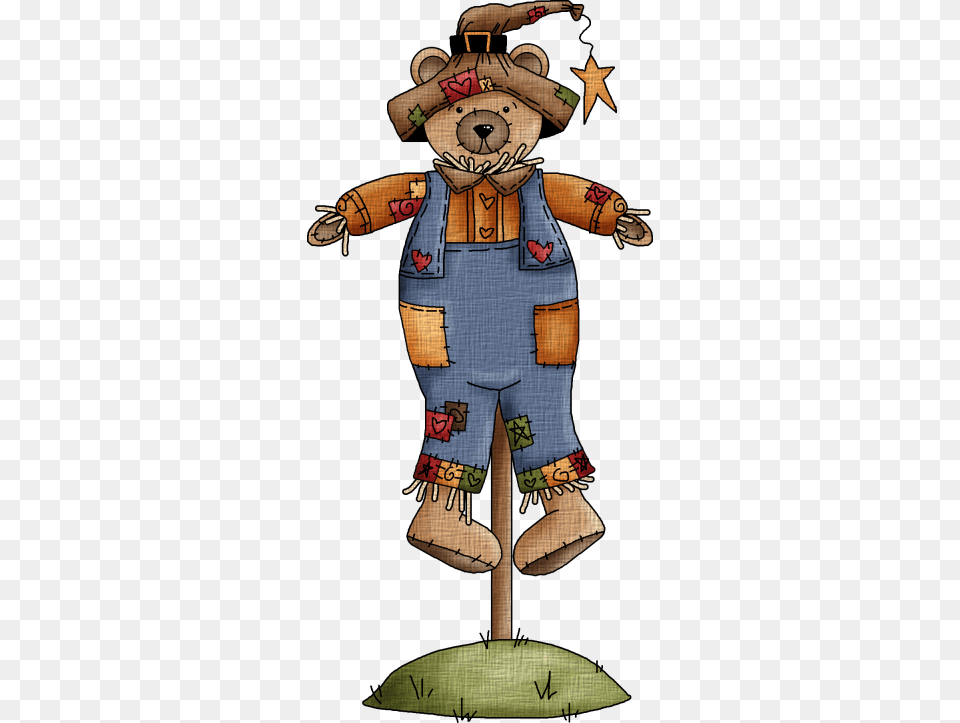 Teddy Bear Scarecrow Fall Clip Art Fall Festivals Fall Clipart, Person Png